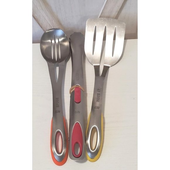 Jamie Oliver Kitchen Stainless Cooking Utensils Spatula Spoon Tongs - Picture 3 of 3